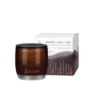 URBAN RITUELLE Mandarin, Basil & Lime Scented Soy Candle 400gm