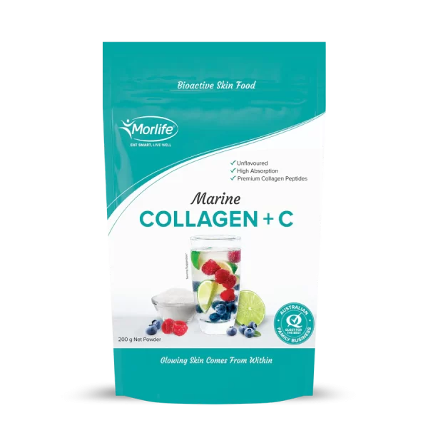 MORLIFE Marine Collagen and C, 200g