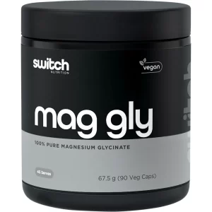 SWITCH NUTRITION Mag Gly 100% Pure Magnesium Glycinate 90 Caps