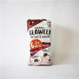 CERES ORGANICS Seaweed Snacks Salt and Vinegar 6x5g