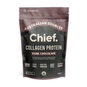 CHIEF NUTRITION Grass-Fed Collagen Protein Powder - Dark Chocolate 450g
