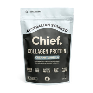 CHIEF NUTRITION Grass-Fed Collagen Protein Powder - Creamy Vanilla 450g