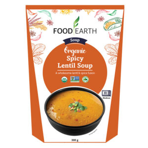 FOOD EARTH Organic Spicy Lentil Soup 300g