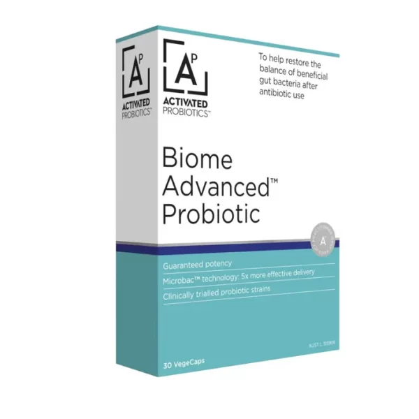 ACTIVATED PROBIOTICS Biome Advanced Probiotic 30 Capsules