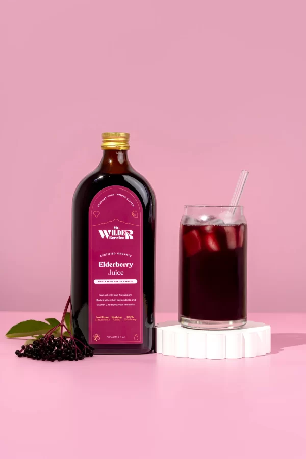 MT WILDER BERRIES- Certified Organic Elderberry Juice 500ml