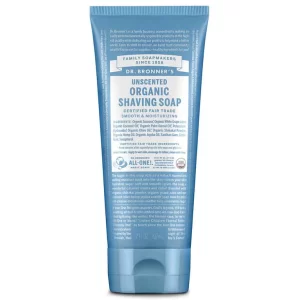DR BRONNER'S- Unscented Organic Shaving Soap 207ml