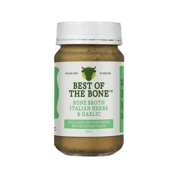 BEST OF THE BONE Broth Beef Concentrate Organic Italian Herbs & Garlic 390g
