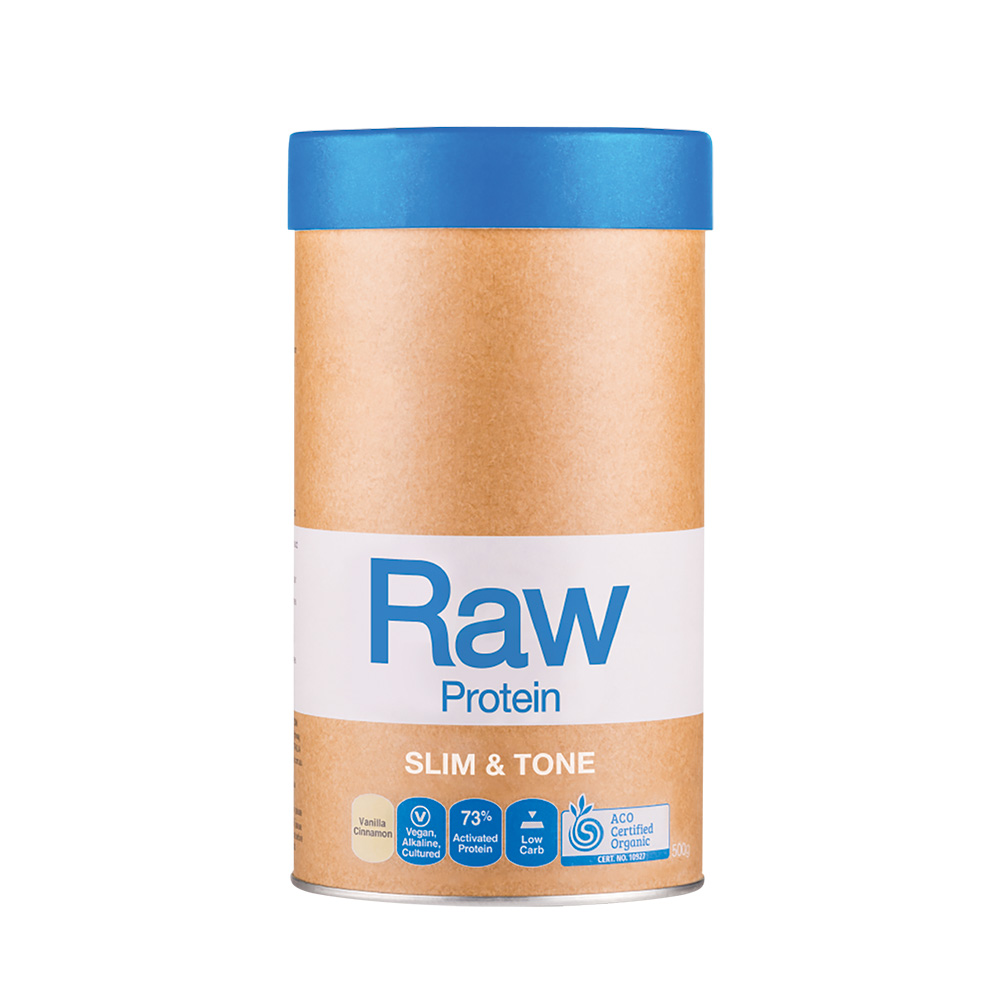 AMAZONIA RAW Protein Organic Slim & Tone Vanilla & Cinnamon 500g