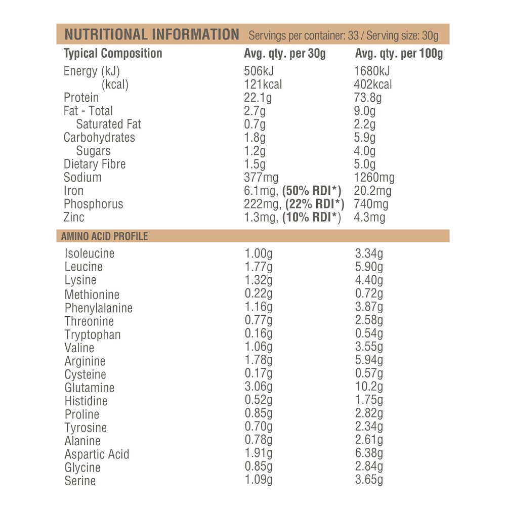 AMAZONIA RAW Protein Organic Slim & Tone Vanilla & Cinnamon 500g - Image 2