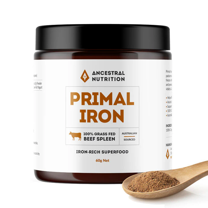 ANCESTRAL NUTRITION Primal Iron - Grass Fed Beef Spleen 60g