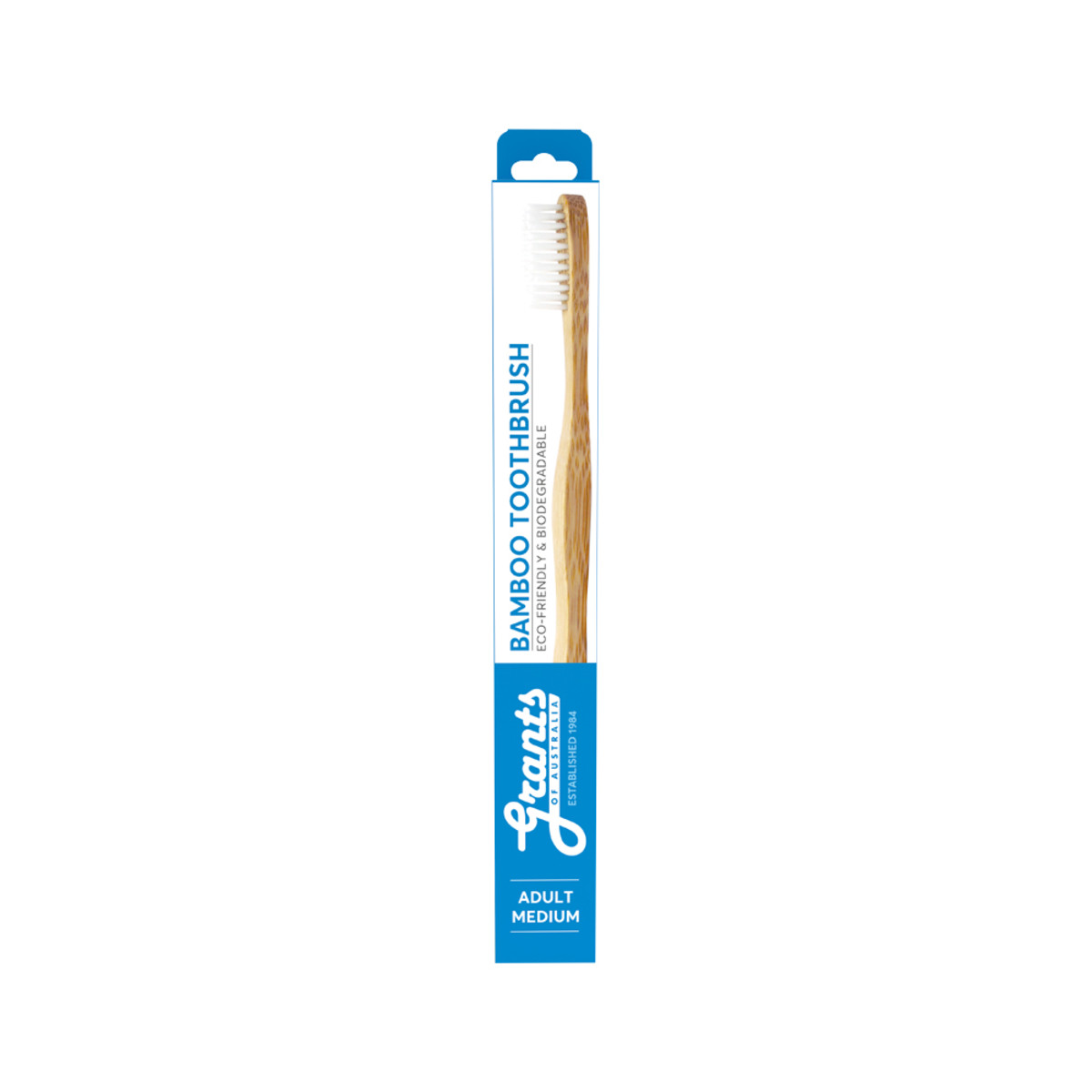 GRANTS Biodegradable Bamboo Toothbrush Adult Medium