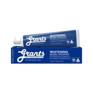 GRANTS Natural Toothpaste Whitening with Baking Soda & Peppermint 110g