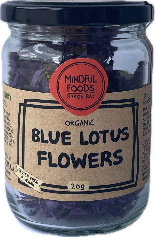 MINDFUL FOODS Blue Lotus Flowers Organic MED - 20g