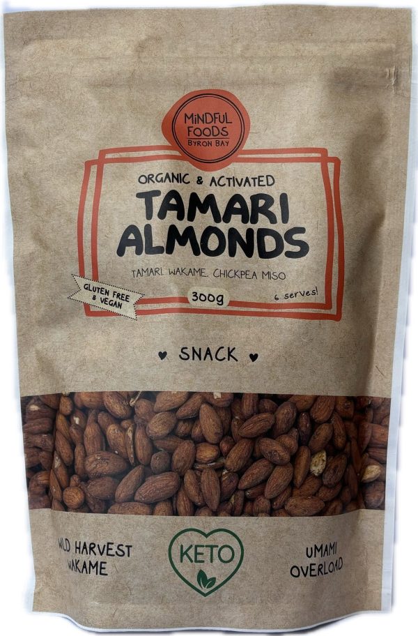 MINDFUL FOODS Tamari Almonds - Organic & Activated SML (300g)