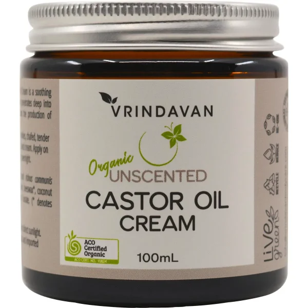 VRINDAVAN Castor Oil Cream Unscented 100ml