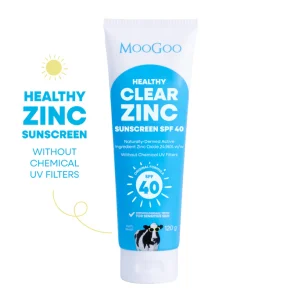 MOOGOO Clear Zinc Sunscreen SPF 40 120g